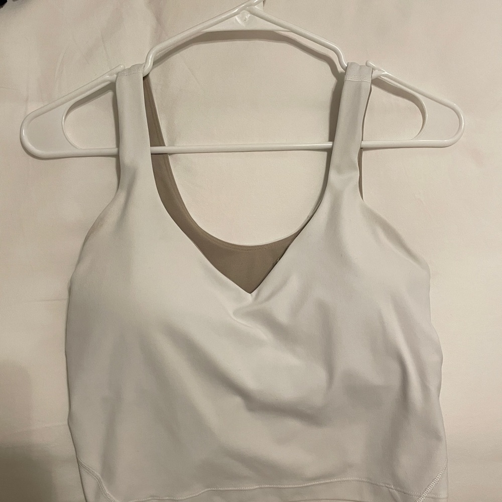 White LuluLemon Align Tank